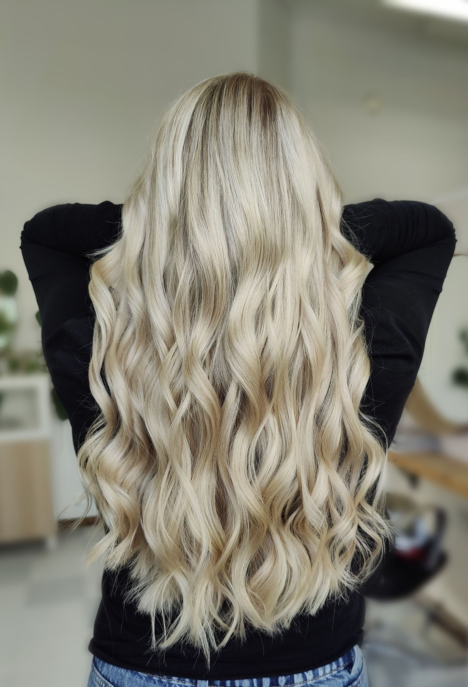 Bright Nordic Blonde hairstyle